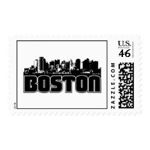 Boston Skyline Postage
