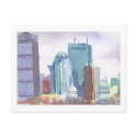 Boston Skyline Postcard