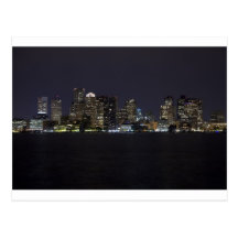 Boston Skyline Postcard