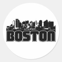 Boston Skyline Stickers