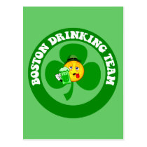 Boston St Patrick's Day postcards