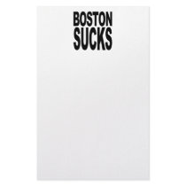Boston Sucks stationery