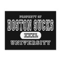 Boston Sucks University Dark postcards by universityshirts Boston Sucks University Dark postcards
