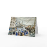 Boston Tea Party Card, Nathaniel Currier