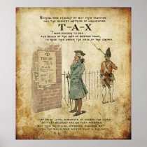 Boston tea Party Independence Day Posters