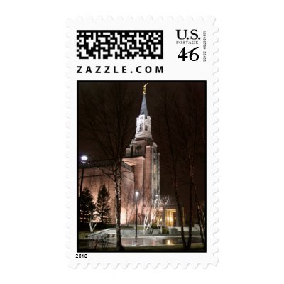 Boston Temple postage stamp