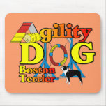 Boston Terrier Agility Gifts Mouse Pads