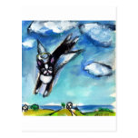Boston Terrier angel Post Card