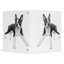Boston Terrier Avery Binder