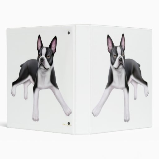 Boston Terrier Avery Binder