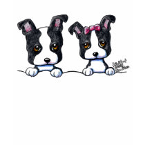 Boston Terrier Babies (Dark Apparel) t-shirts