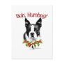 Boston Terrier Bah Humbug Postcard