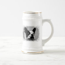 Boston Terrier Beer Stein Coffee Mug