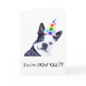 Boston Terrier Birthday Party - Card
