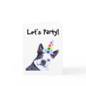 Boston Terrier Birthday Party Invitation card