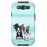 Boston Terrier Bride and Groom Samsung Galaxy SIII Cover