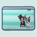 Boston Terrier Bride and Groom ipad sleeves