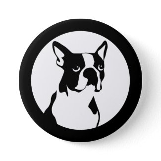 Boston Terrier button