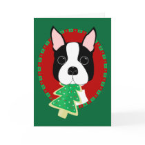 Boston Terrier Christmas cards