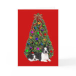 Boston Terrier Christmas Card Frame