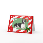 Boston Terrier Christmas Card Frame