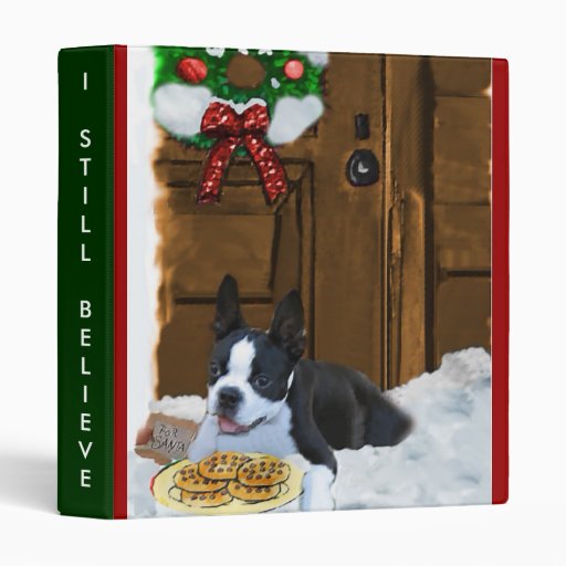 boston terrier christmas gifts 3 ring binders zazzle boston terrier christmas gifts 3 ring binders zazzle