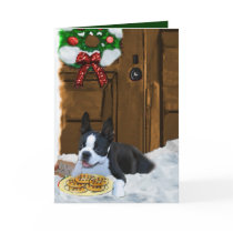 Boston Terrier Christmas Gifts cards