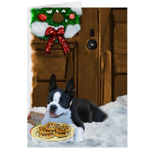 boston terrier christmas gifts card zazzle boston terrier christmas gifts card zazzle