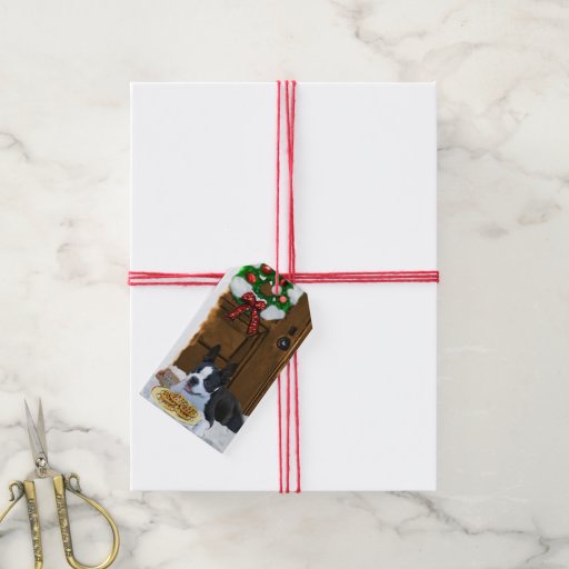 boston terrier christmas gifts pack of gift tags zazzle boston terrier christmas gifts pack of gift tags zazzle