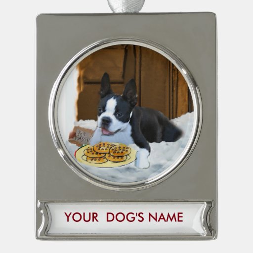 boston terrier christmas gifts personalized silver plated boston terrier christmas gifts personalized silver plated