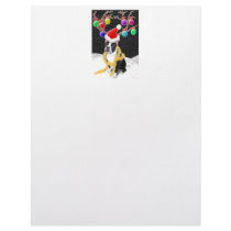 Boston Terrier Christmas Letterhead