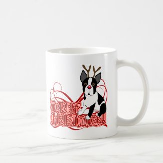Boston Terrier Christmas mug
