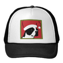 Boston Terrier Christmas Trucker Hat