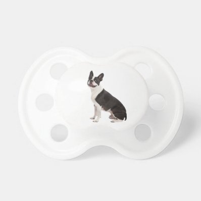 Boston Terrier dog beautiful photo baby soother BooginHead Pacifier