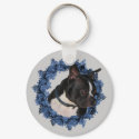 Boston Terrier Dog Photo Keychain by SmilinEyesTreasures Boston Terrier Dog Photo Keychain