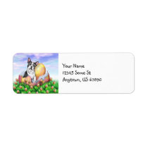 Boston Terrier Easter Labels labels