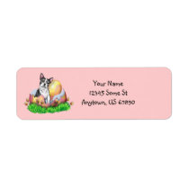 Boston Terrier Easter nb Labels labels