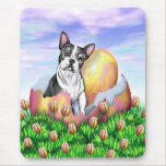 Boston Terrier Easter Surprise mousepads