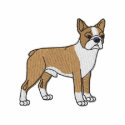 Boston Terrier embroidered shirts