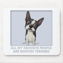 Boston Terrier Favorite mousepads by cartoondogs Boston Terrier Favorite mousepads