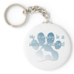 Boston Terrier Granddog Keychain