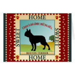 Boston Terrier Greeting Card