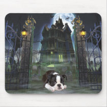 Boston Terrier Halloween Mousepad by normagolden Boston Terrier Halloween Mousepad