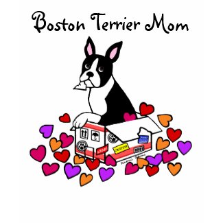 Boston Terrier in the Box Cartoon shirt