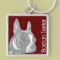 Boston Terrier Key Chain keychains