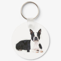 Boston Terrier Keychain