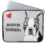Boston Terrier Laptop Computer Sleeves