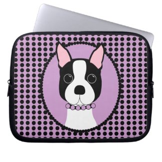 Boston Terrier Laptop Sleeve fuji_electronicsbag