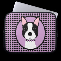 Boston Terrier Laptop Sleeve laptop sleeves