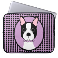 Boston Terrier Laptop Sleeve electronicsbag